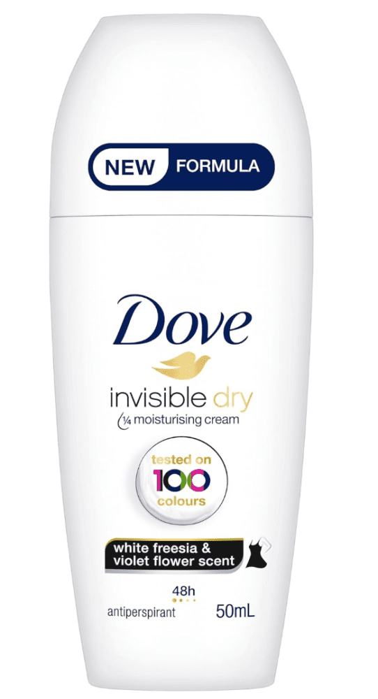 Dove Invisible Dry 48 Hours Protection 1/4 Moisturising Cream 50 ml (packaging may vary)