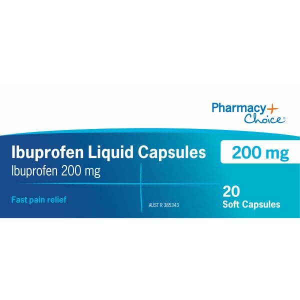 PC Ibuprofen 200mg Liquid Capsules