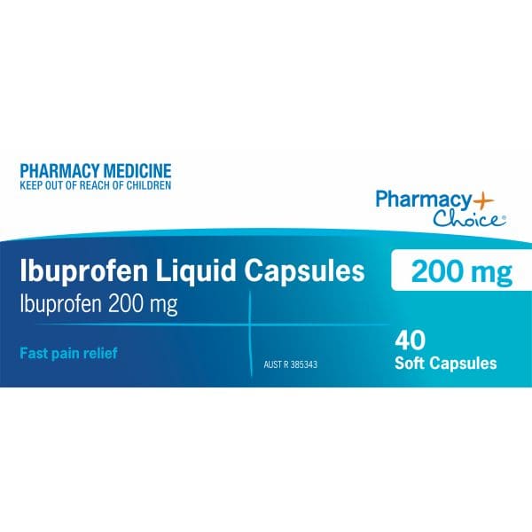 PC Ibuprofen 200mg Liquid Capsules