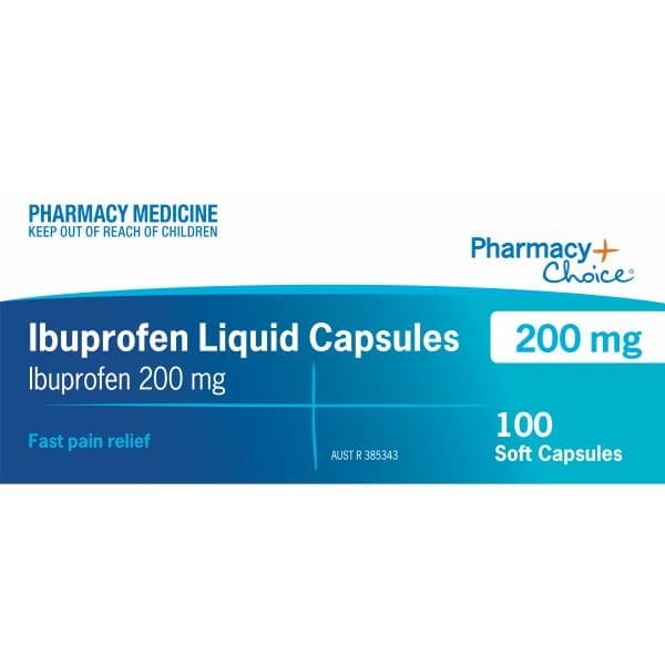 PC Ibuprofen 200mg Liquid Capsules