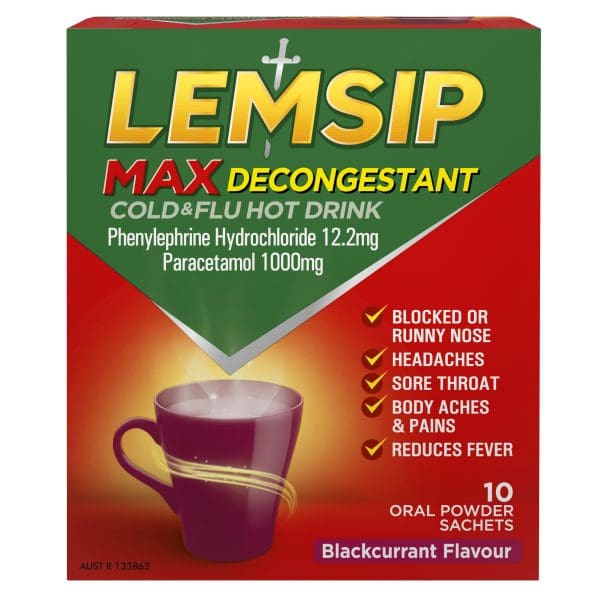 Lemsip Max Cold & Flu with Decongestant Sachets 09