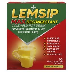 Lemsip Max Cold & Flu with Decongestant Sachets 09
