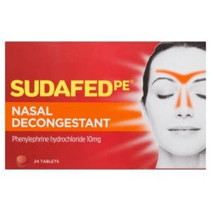 Sudafed PE Nasal Decongestant Tablets