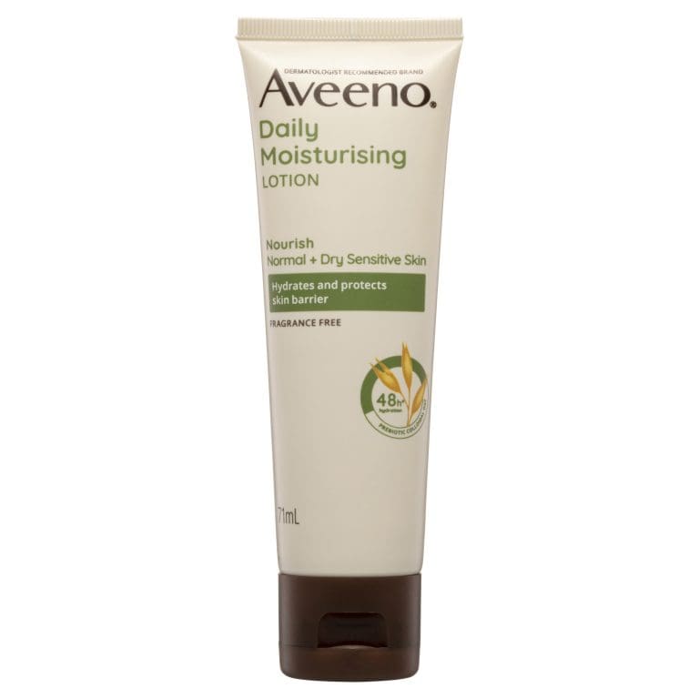 Aveeno Daily Moisturising Non-Greasy Fragrance Free Body Lotion 48-Hour Hydration Soothe Normal Dry Sensitive Skin