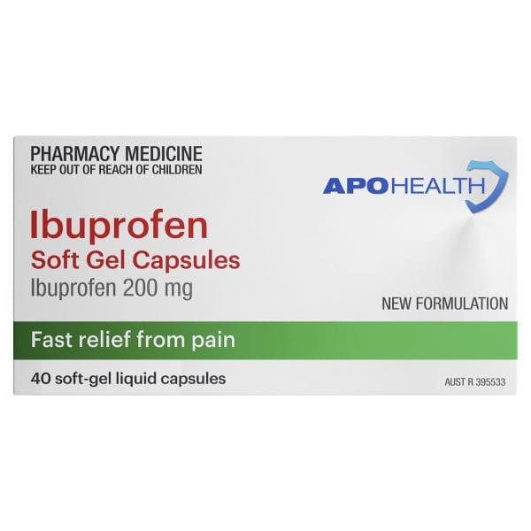 APOHEALTH Ibuprofen Soft Gel Capsules 200mg