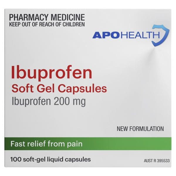 APOHEALTH Ibuprofen Soft Gel Capsules 200mg