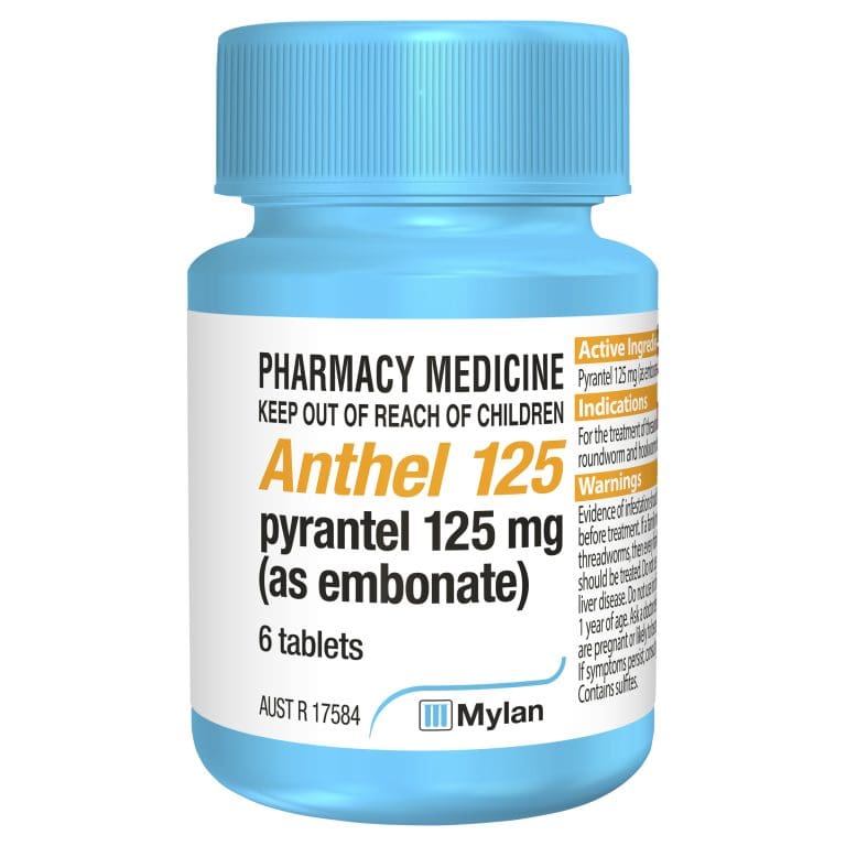 ANTHEL 125MG 6 TAB
