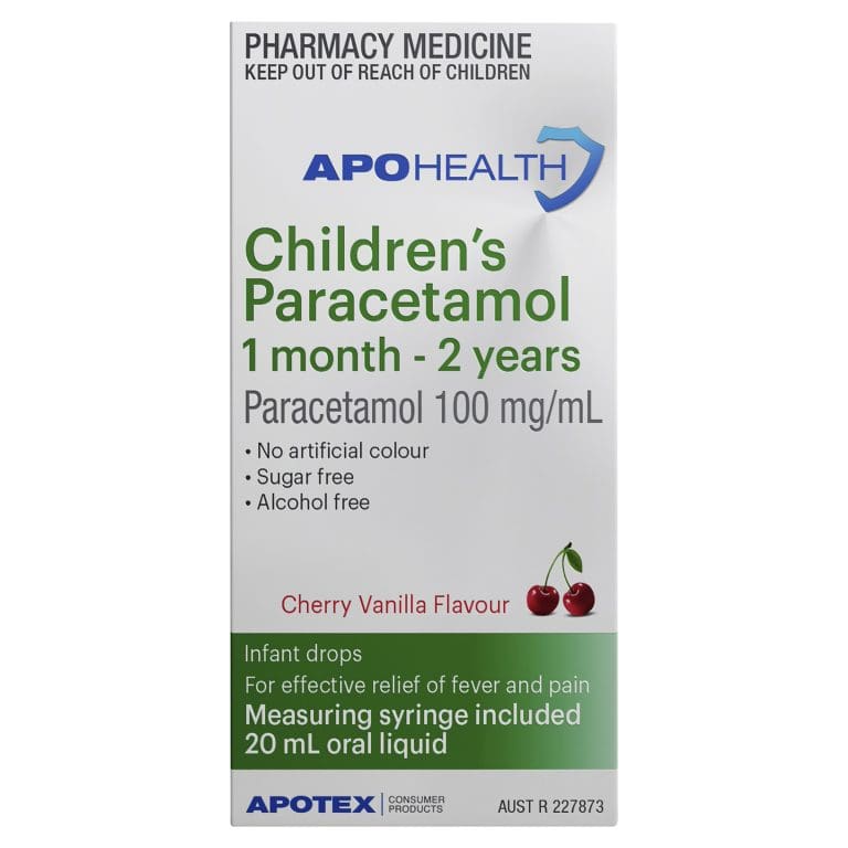 APOHEALTH Children’s Paracetamol 1 month to 2 years Bottle 20 mL