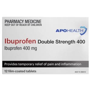 APOHEALTH Ibuprofen Double Strength Tabs 400mg Blister Pack 12