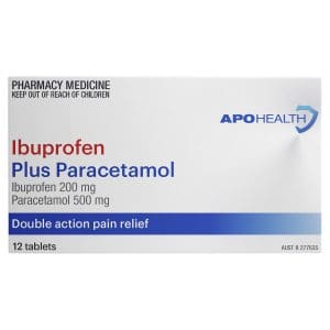 APOHEALTH Ibuprofen Plus Paracetamol Tablet Blister Pack 12