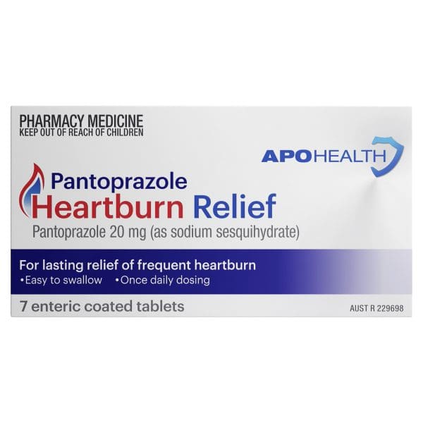 APOHEALTH Pantoprazole Heartburn Relief Tabs 20mg Blister Pack 7