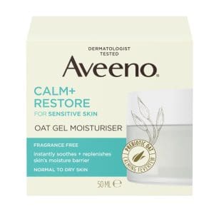 Aveeno Face Calm + Restore Sensitive Skin Oat Gel Moisturiser