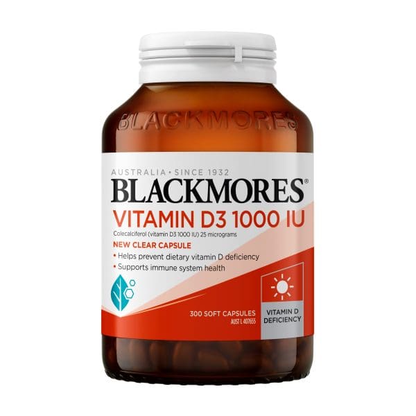 Blackmores Vitamin D3 1000 IU 300 Capsules