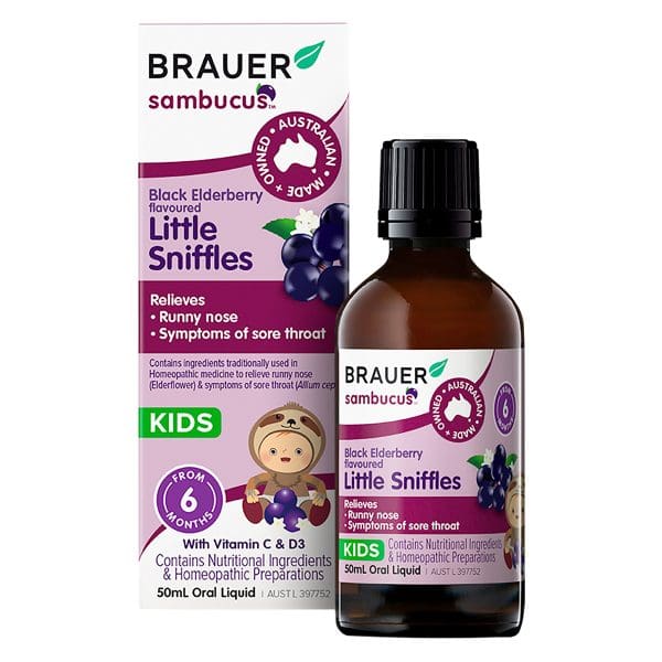Brauer Sambucus Little Sniffles for Infants & Kids 50ml