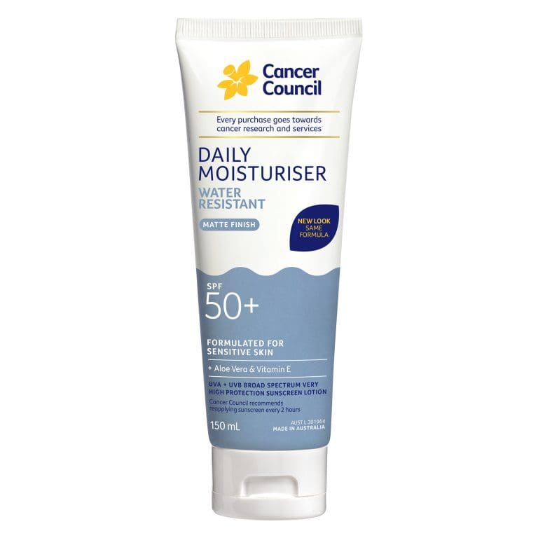 Cancer Council Daily Moisturiser Water Resistant SPF50+ 150ml
