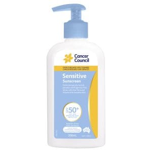 Cancer Council Sensitive Sunscreen SPF50+ 200ml