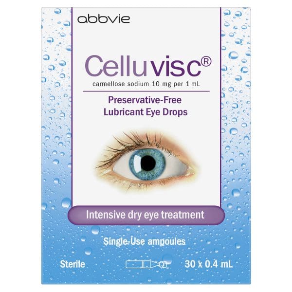 Celluvisc® Lubricant Eye Drops 30 x 0.4 mL