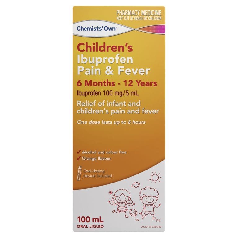 Chemists’ Own Children’s Ibuprofen Pain & Fever 100mL