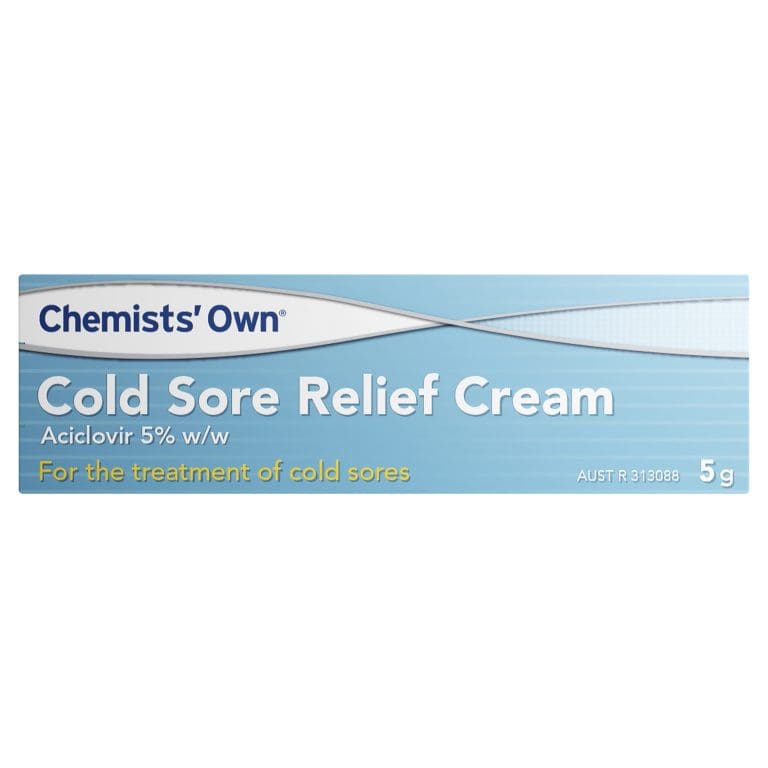 Chemists’ Own Cold Sore Relief Cream 5g