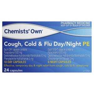Chemists' Own Cough, Cold & Flu Day/Night PE Caps 24
