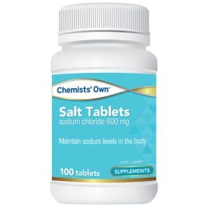 Chemists' Own Salt Tablets 600mg Bottle 100