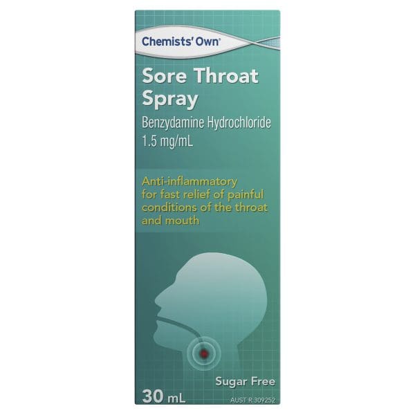 Chemists' Own Sore Throat Spray 30mL