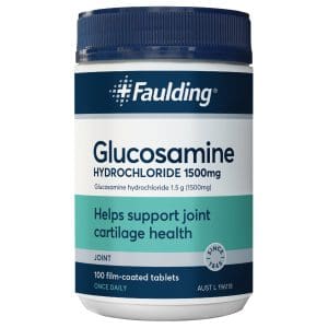 Faulding Glucosamine HCL 1500mg 100 tabs