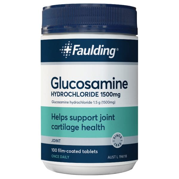 Faulding Glucosamine HCL 1500mg 100 tabs