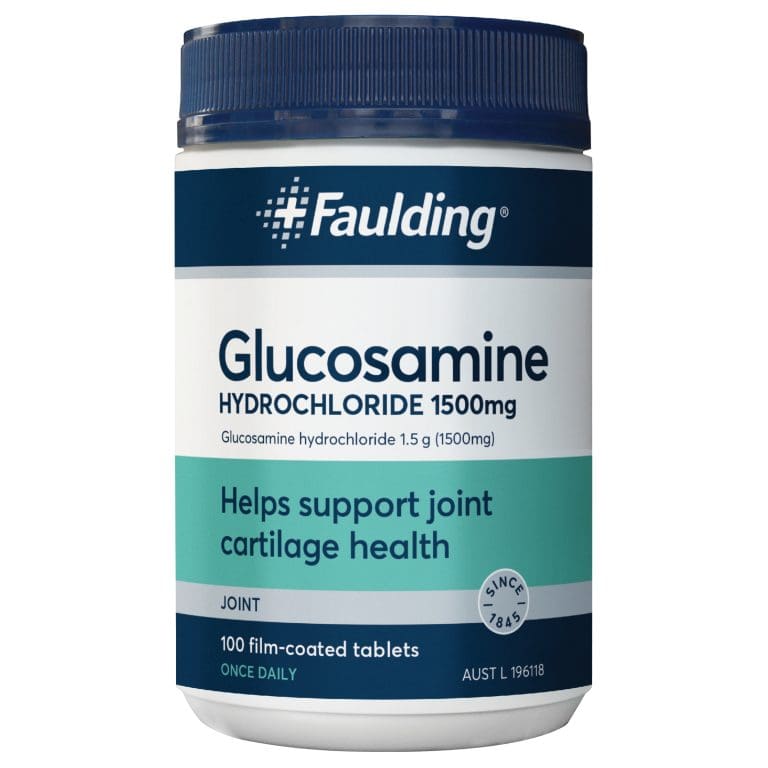 Faulding Glucosamine HCL 1500mg 100 tabs