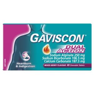 Gaviscon Dual Action Mixed Berry 48 Pack