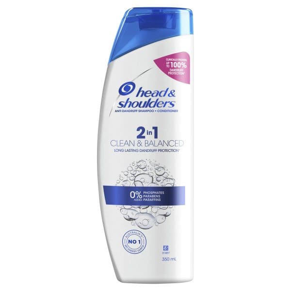 Head and Shoulders 2in1 Shampoo & Conditioner Anti Dandruff Clean & Balanced 350ml