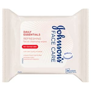 Johnson's Daily Essentials Cleansing Wipes Normal Skin 25 Pack