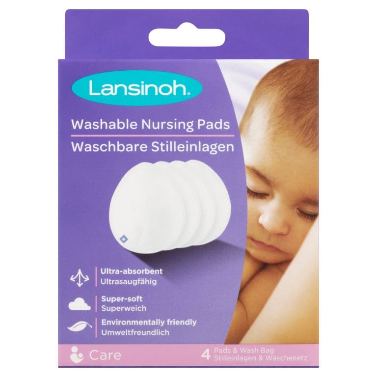 Lansinoh Washable Nursing Pads – 4 Pads & Wash Bag