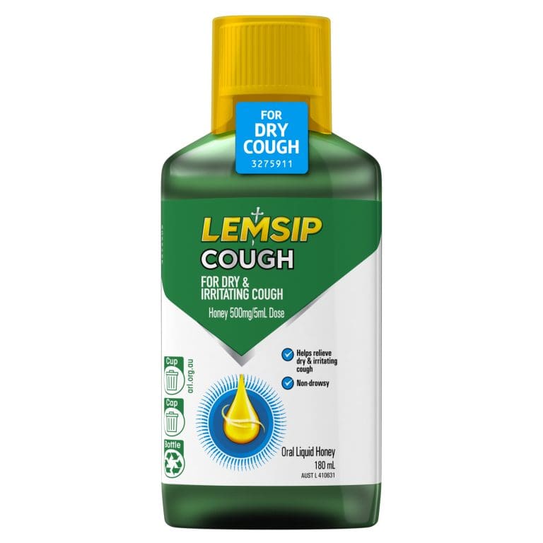 Lemsip Non-Drowsy Dry Cough Liquid Medicine 180ml