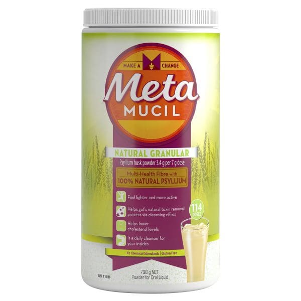 Metamucil Daily Fibre Supplement Natural Granular Powder 114 Dose