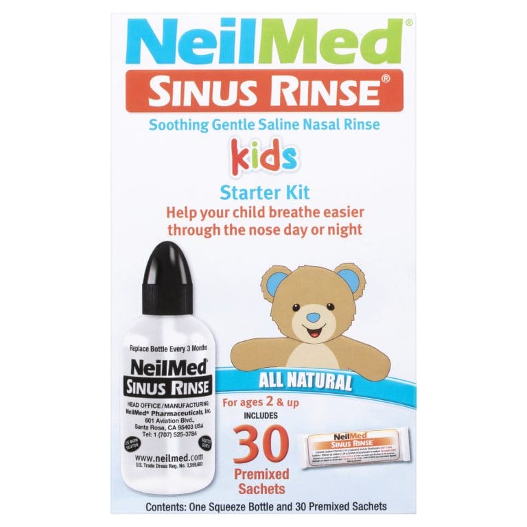 NeilMed Sinus Rinse Kids Starter Kit with Premixed Sachets 30 Pack