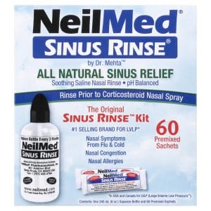 NeilMed Sinus Rinse with Premixed Sachets Kit 60 Pack