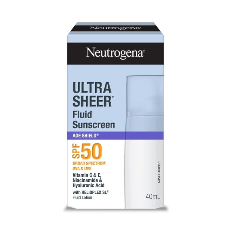 Neutrogena Ultra Sheer Fluid Sunscreen Age Shield 40mL