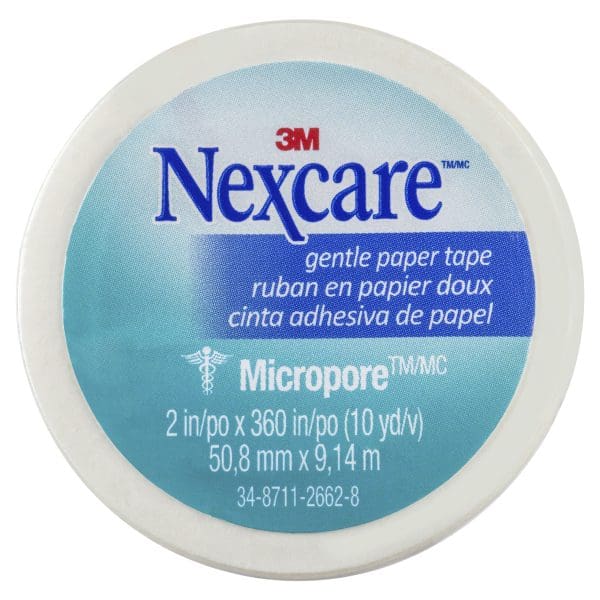 Nexcare Micropore Paper Tape White 50mm X 9.1m - 1 roll Nexcare Micropore Paper Tape White 50mm X 9.1m - 1 roll