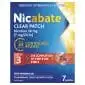 Nicabate Clear Patch Stop Smoking Transdermal drug delivery system Nicotine 7mg 7 Pack