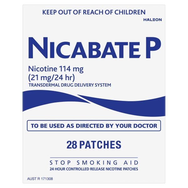 Nicabate P Classic 21mg Patches 28 Pack