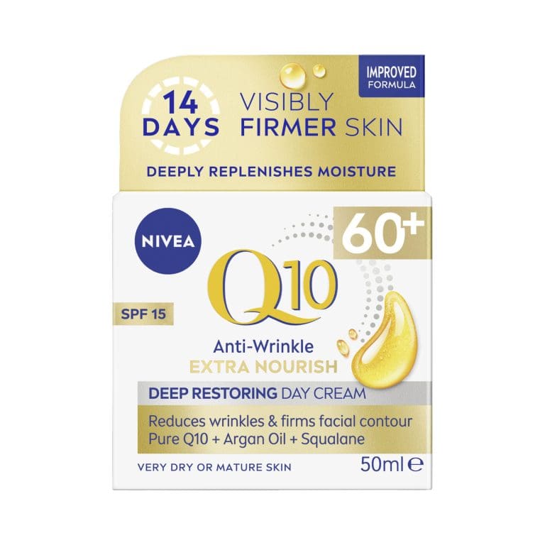 NIVEA Q10 Anti-Wrinkle Extra Nourish Deep Restoring Day Cream SPF15 50ml
