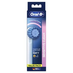 Oral-B Sensitive Clean Electric Toothbrush Replacement Head - 6 Pack