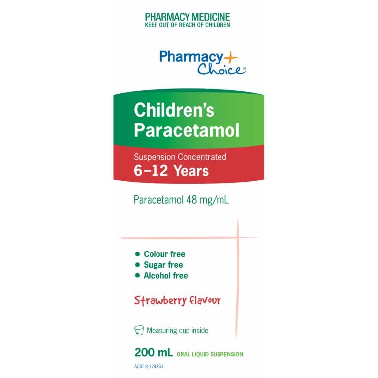 PC Children’s Paracetamol Suspension (6 – 12 years) 200mL