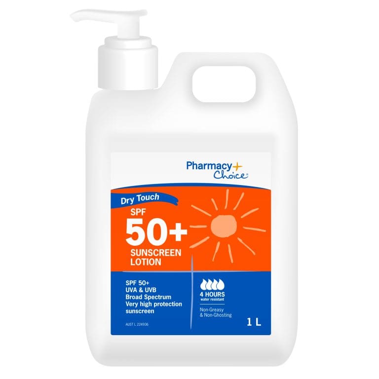 PC Dry Touch SPF 50+ Sunscreen Lotion 1L