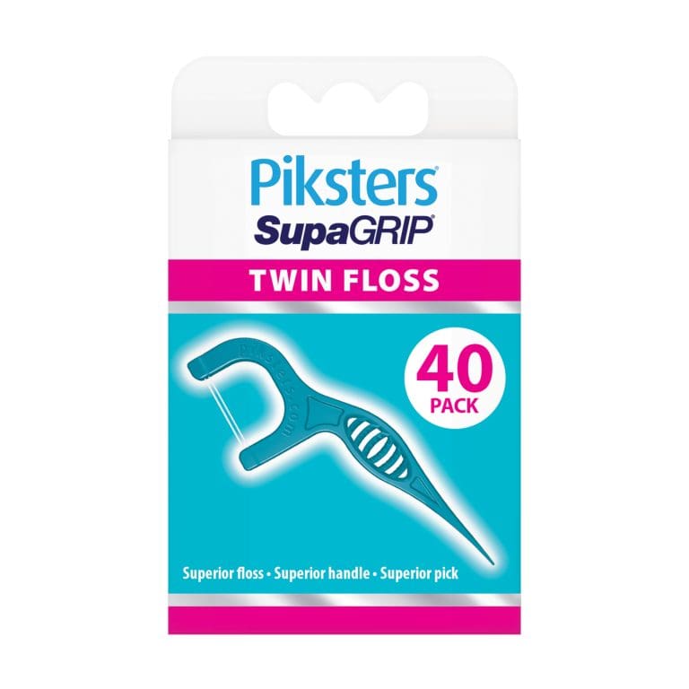 Piksters SupaGRIP Floss Picks Twin 40pk