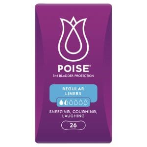 Poise Liners For Bladder Leaks Regular 26 Pack