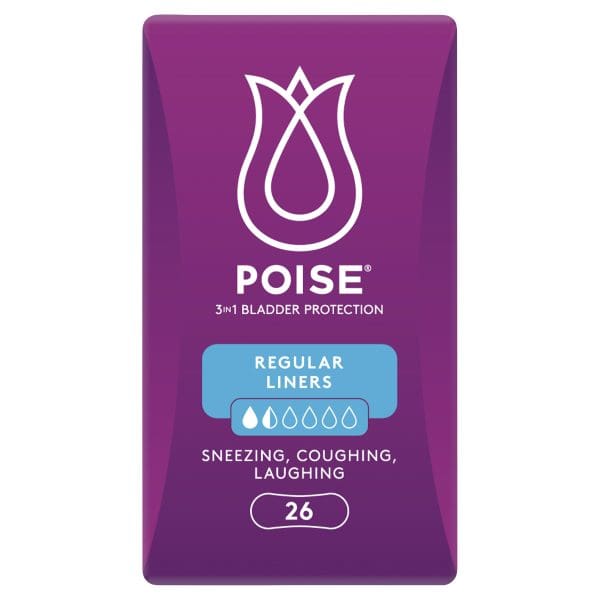 Poise Liners For Bladder Leaks Regular 26 Pack