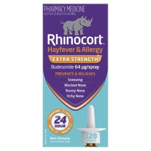 Rhinocort Extra Strength Non-Drowsy 24 Hour Hayfever & Allergy Relief Nasal Spray 120 Sprays