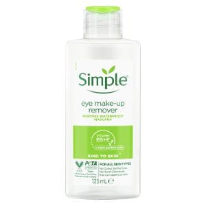 Simple Eye Make-Up Remover with Pro Vitamin B5 and Vitamin E removes waterproof mascara 125ml